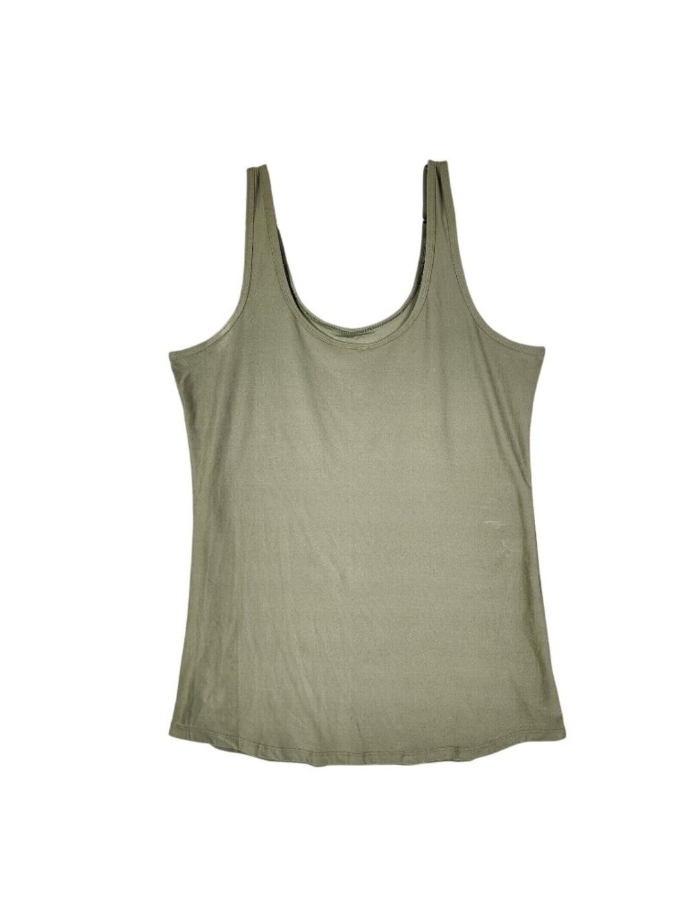 Womens No Boundaries Olive Green Tank Top Polyester Blend Stretch Size XXL